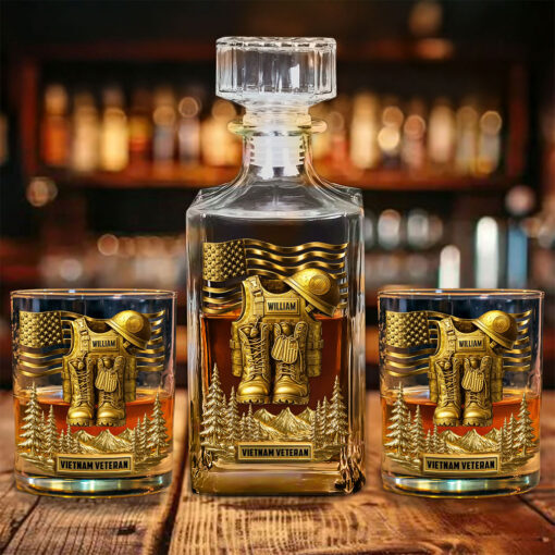 Personalized Vietnam Veteran  Whiskey Decanter Set UKTO5160803 - Image 5