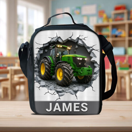 Personalized Tractor Back To School Backpack, School Bag For Kid UKTZ5020801 - Image 3