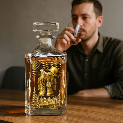 Personalized Vietnam Veteran  Whiskey Decanter Set UKTO5160803 - Image 3
