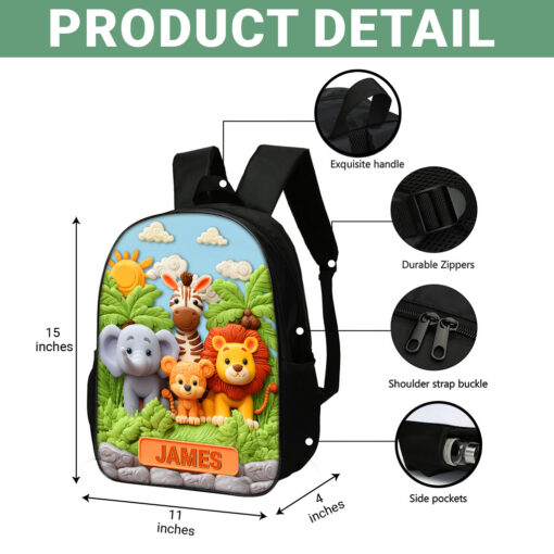 Personalized Safari Backpack QFTZ5010805 - Image 6