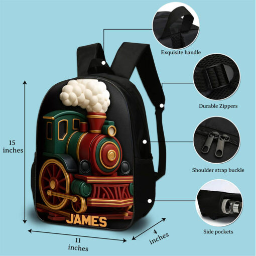 Personalized Train Backpack NPND5120803 - Image 7