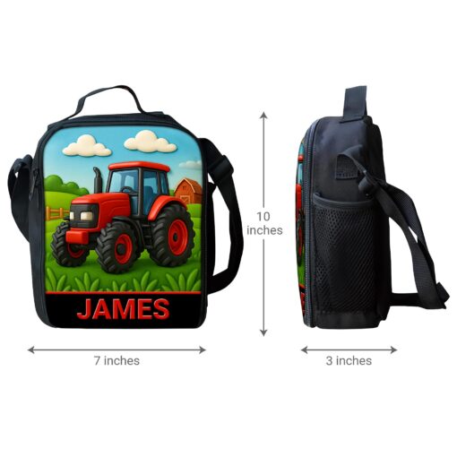 Personalized Red Tractor Back To School Backpack UKHA5050801 - Image 8