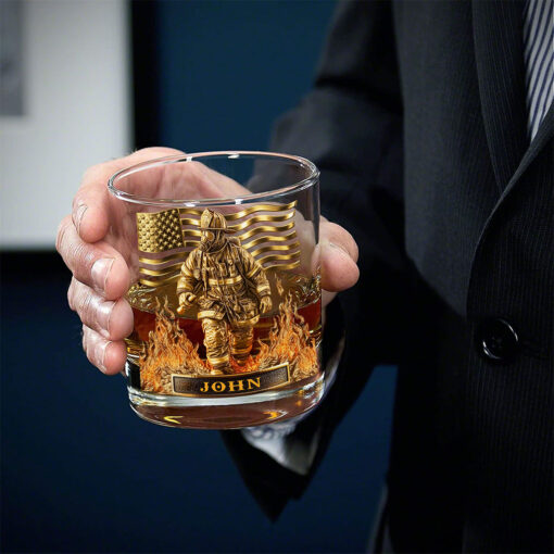 Personalized Firefighter Whiskey Decanter Set UKTO5040801 - Image 2