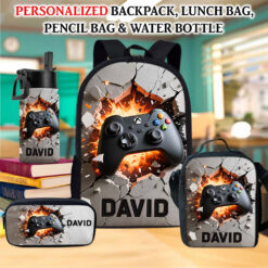 Personalized Game Back To School Backpack, School Bag For Kid UKTO5130801