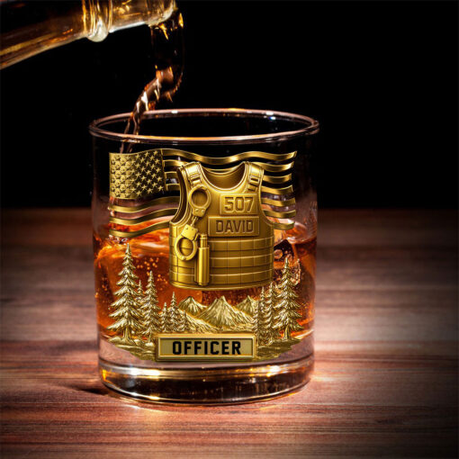 Personalized Police Whiskey Decanter Set UKTO5020801 - Image 3