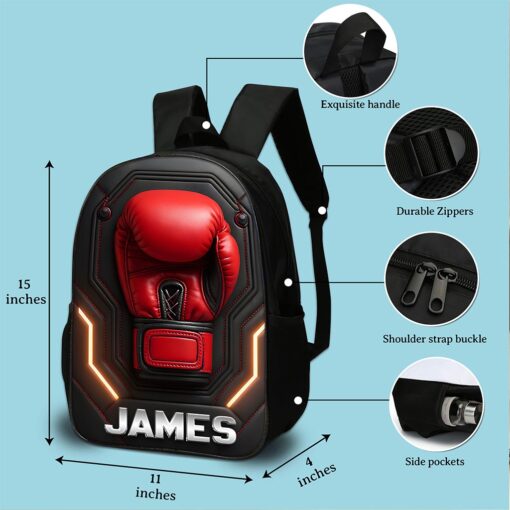 Custom boxing themed backpack set THND5180806 - Image 6