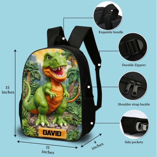 Personalized Dinosaur Backpack QFND5040805 - Image 10