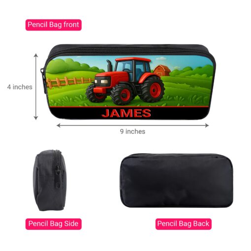 Personalized Red Tractor Back To School Backpack UKHA5050801 - Image 9