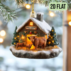 Custom High Land Cow Farm Acrylic Ornament THTO5100902