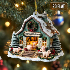 Custom Pigs Farm Acrylic Ornament THNT5160705