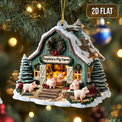 Custom Pigs Farm Acrylic Ornament THNT5160705