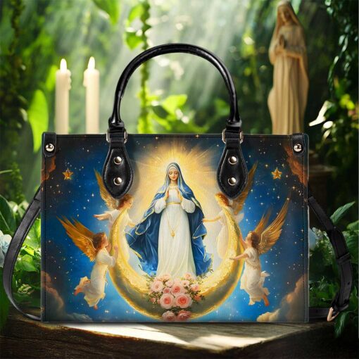 The Queen of Heaven Leather Virgin Mary HandBag UKND5120902 - Image 2