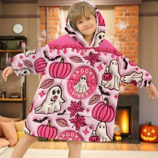 Personalized Halloween Blanket Hoodie QFHM5300903 - Image 3