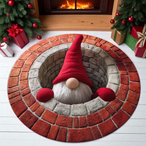 Christmas Gnome 3D Printed Rug UKHM5230901 - Image 3