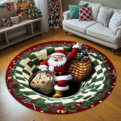 Santa Claus Christmas 3D Printed Rug UKNT5170902