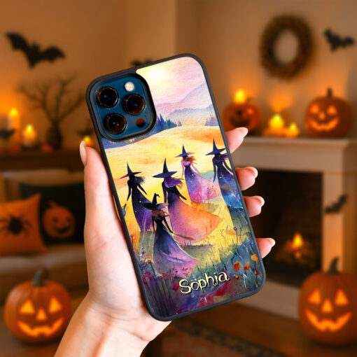 Custom Halloween Witch Art Phone Case UKHH5120902