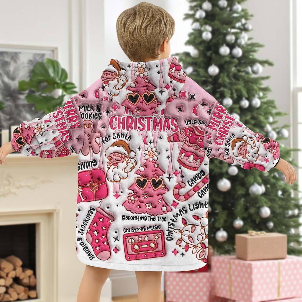 Personalized Christmas Blanket Hoodie QFHM5300901 - Image 4