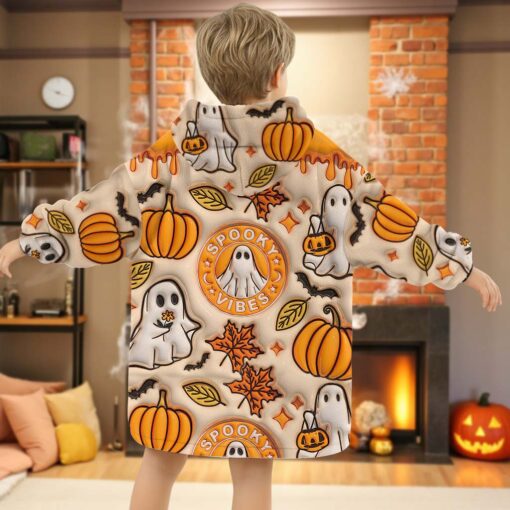 Personalized Halloween Blanket Hoodie QFHM5300902 - Image 4
