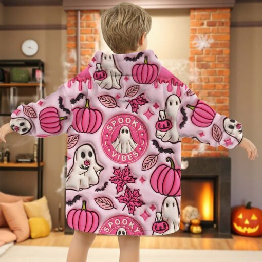 Personalized Halloween Blanket Hoodie QFHM5300903 - Image 4