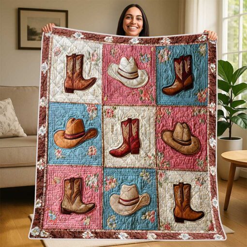 Cowgirl Quilted Blanket UKTZ5050905 - Image 2