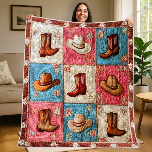 Cowgirl Quilted Blanket UKTZ5050905 - Image 2