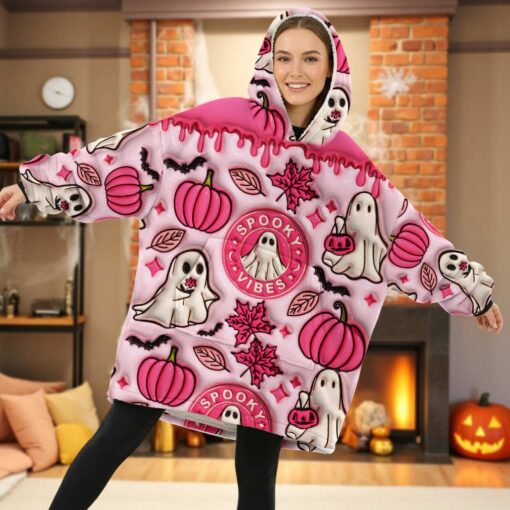 Personalized Halloween Blanket Hoodie QFHM5300903