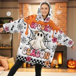 Personalized Halloween Blanket Hoodie QFHM5300904