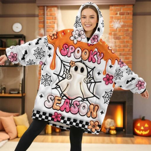 Personalized Halloween Blanket Hoodie QFHM5300904