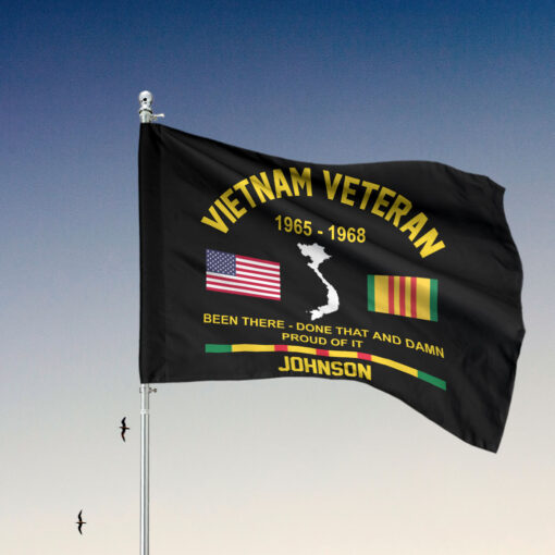 Personalized Vietnam Veteran Flag UKTD5180903 - Image 2
