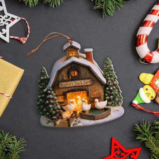 Custom Duck Farm Acrylic Ornament THTZ5100901 - Image 2