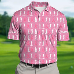 Custom Polo Shirt Breast Cancer For Man THTZ290904