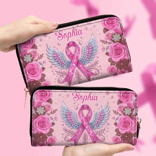 Custom Breast Cancer Leather Handbag UKTD5110902 - Image 4