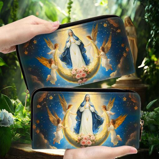 The Queen of Heaven Leather Virgin Mary HandBag UKND5120902 - Image 5
