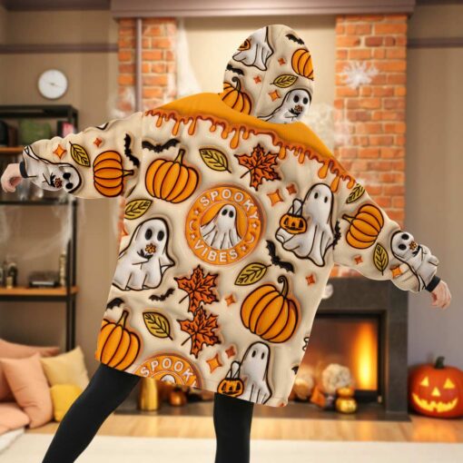 Personalized Halloween Blanket Hoodie QFHM5300902 - Image 2