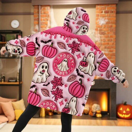 Personalized Halloween Blanket Hoodie QFHM5300903 - Image 2