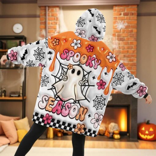 Personalized Halloween Blanket Hoodie QFHM5300904 - Image 2