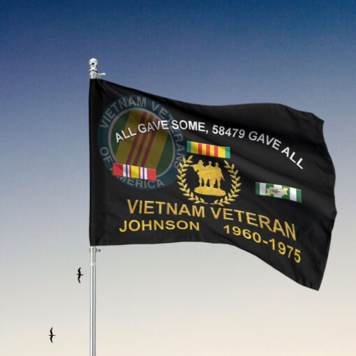 Personalized Vietnam Veteran Flag UKTD5180904 - Image 3