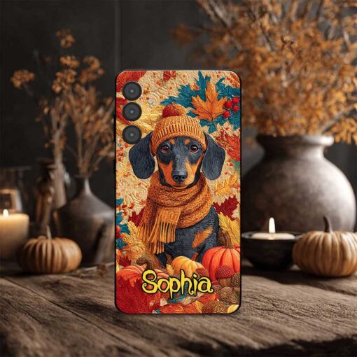 Custom Dachshund Halloween Phone Case UKTZ5100902 - Image 3