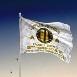 Personalized Vietnam Veteran Flag UKTD5190901