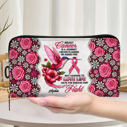 Custom Breast Cancer Awarenes Leather PU Handbag UKNT5050909 - Image 6