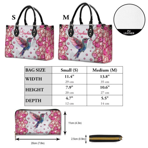 Custom Breast Cancer Awareness Leather PU Handbag UKNT5080901 - Image 8