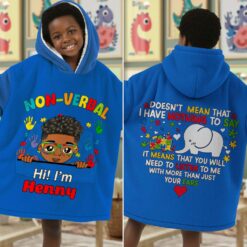 Personalized Kid Blanket Hoodie QFHM5260904