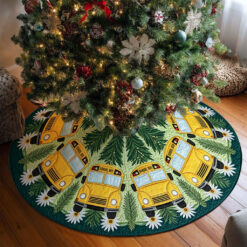 School Bus Christmas Tree Skirt QFTO5171001
