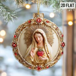 2D Flat Virgin Mary Acrylic Ornament UKPY5211005