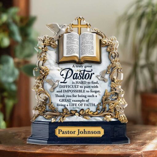 Personalized Pastor Acrylic Block UKTD5211002