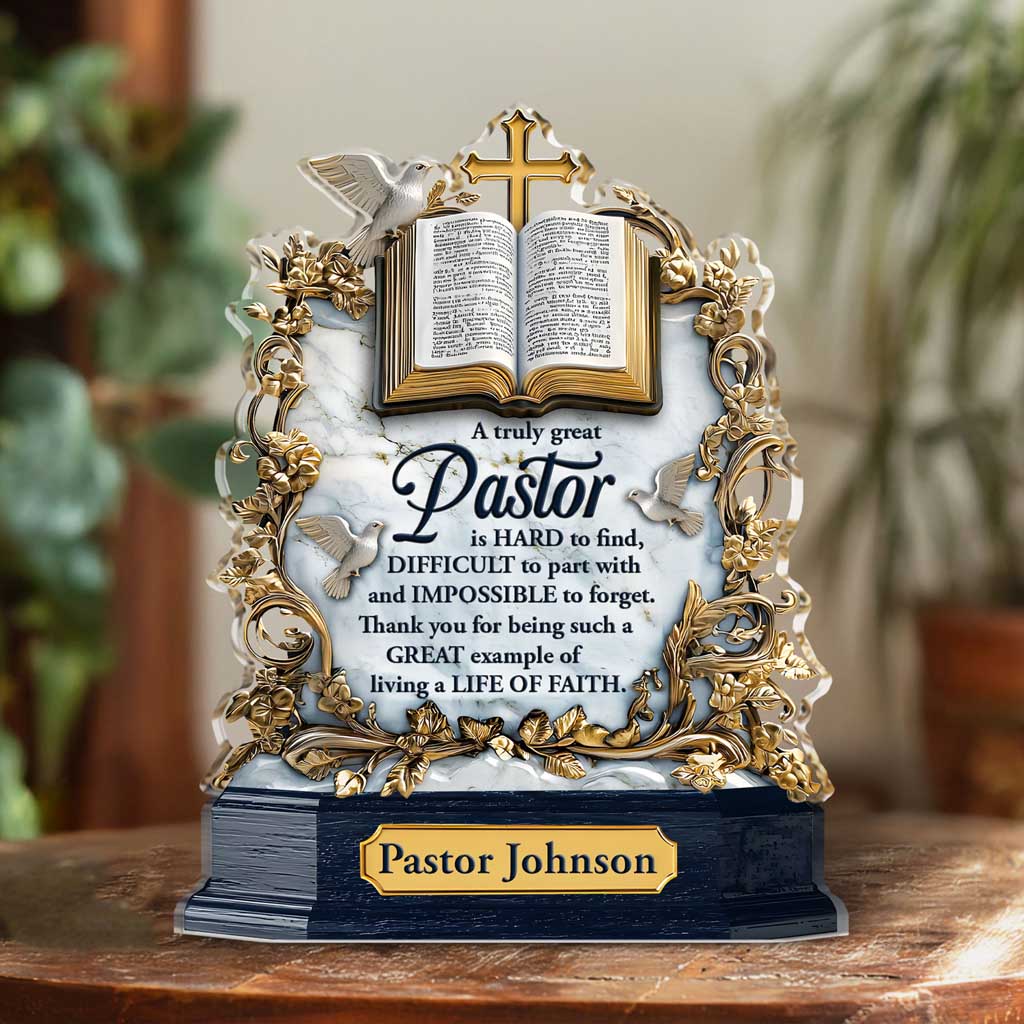 Personalized Pastor Acrylic Block UKTD5211002
