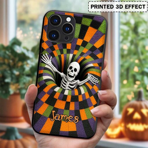 Custom Skeleton Halloween Phone Case UKND5011004 - Image 2