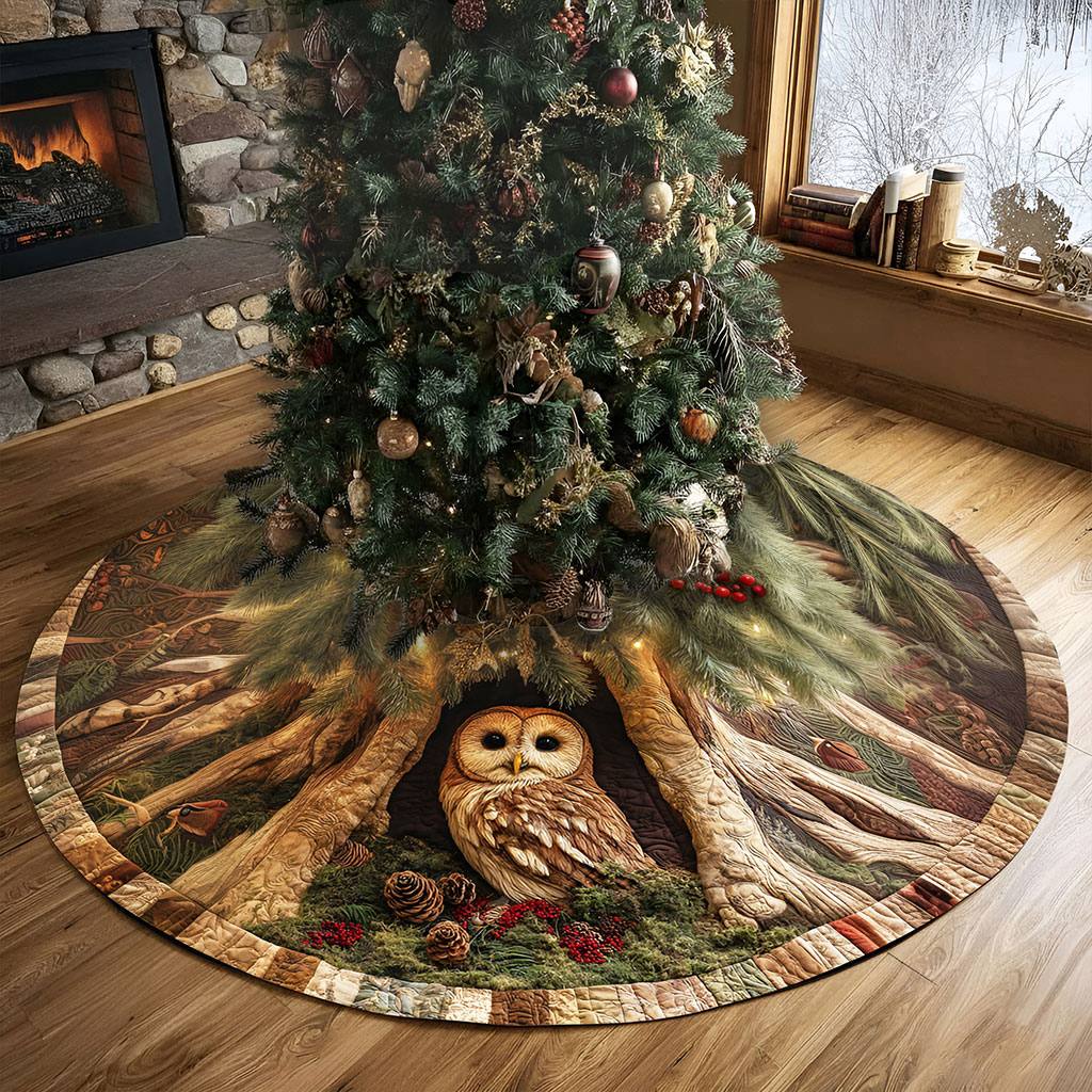 Owl Christmas Tree Skirt QFNT5231002 - Image 3