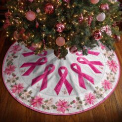 Breast Cancer Christmas Tree Skirt QFTD5231002
