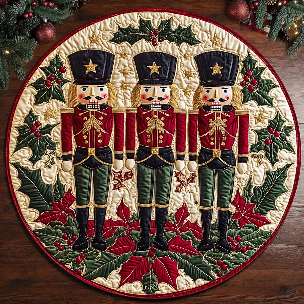 Nutcracker Round Mat, Christmas Round Rug UKNT5231005